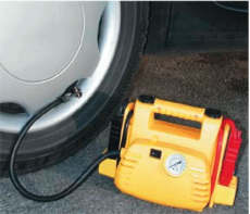 12 V Energiestation und Kompressor