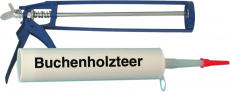 Sparset 10 Stck. Holzteer 310ml und Pistole