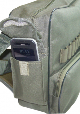 Jagdtasche 40x29x10 cm. mit Sitzkissen 55x28 cm.