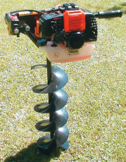 Erdlochbohrer m. 2,0 PS Motor, 49 ccm