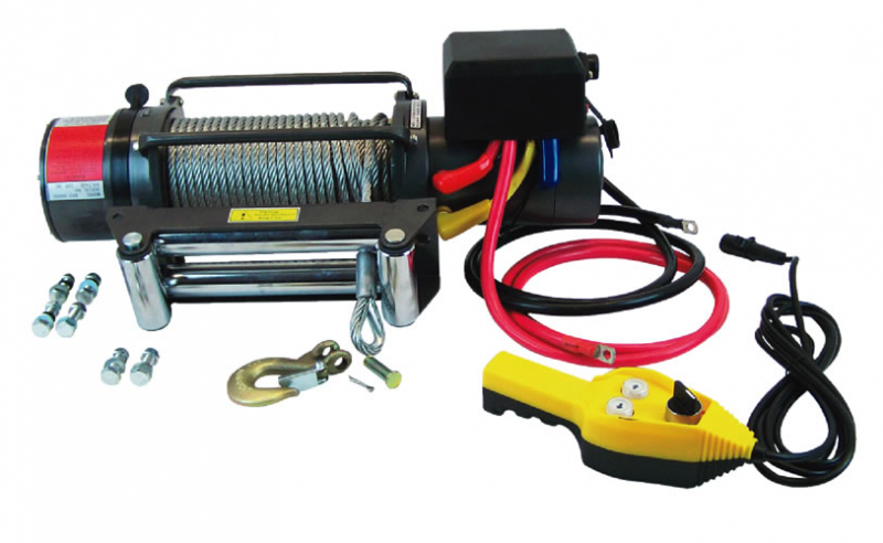 Profi- Seilwinde 12 V, 4080 kg, 29m Seil mit Rollenfenster