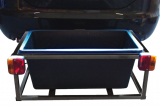 Hecktr�ger mit Transportwanne 90 ltr. und Schnellkupplung