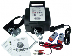 Sonderpreis - Funk Seilwinde 12 Volt, Zugkraft 1361/2722 kg mit Umlenkrolle