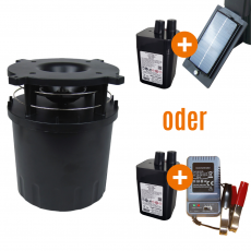 Komplettpaket Wildfutterautomat digital, Wild-Futter-Streuautomat