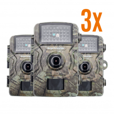 3x DH1 Full HD Wildkamera Sparset