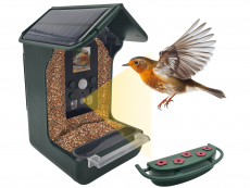 Angebot - Vogel-Futterhaus mit Kamera & Solarpanel