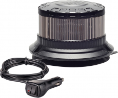 LED Rundumkennleuchte Magnet 12/24V, smoked/Grauglas