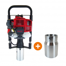 Motor-Pfahlramme mit Kawasaki Motor 1,9 PS, 45,4 ccm, TJ-45E + gratis Adapter