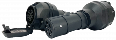 Spannungswandler Adapter 7 pol. 24 V auf 7 pol. 12 V, ISO 1185 auf ISO 1724