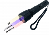 3-in-1 Dreifunktions LED Taschenlampe Weiß, IR, 940nm UV