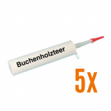 5x Buchenholzteer mit 310 Gramm je Kartusche