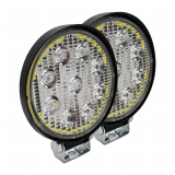 2er Set - LED Arbeitsscheinwerfer rund, Tagfahr-Positionslicht